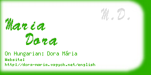 maria dora business card